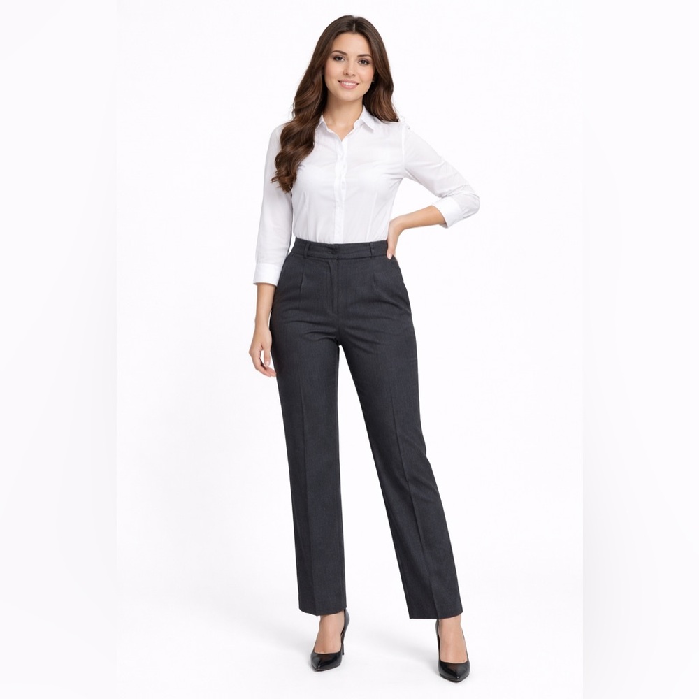 Anne Klein Dark Gray Women's Trousers